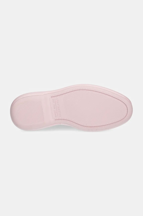 Clarks Originals scarpe in pelle CUR Oxford 1 26180961 rosa