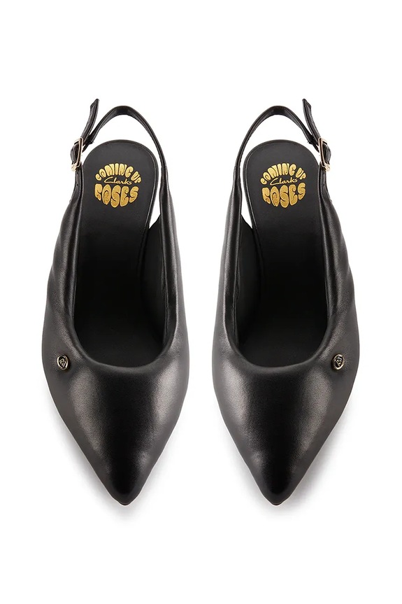 Clarks Originals tacchi in pelle CUR Sling 1 26180966 nero