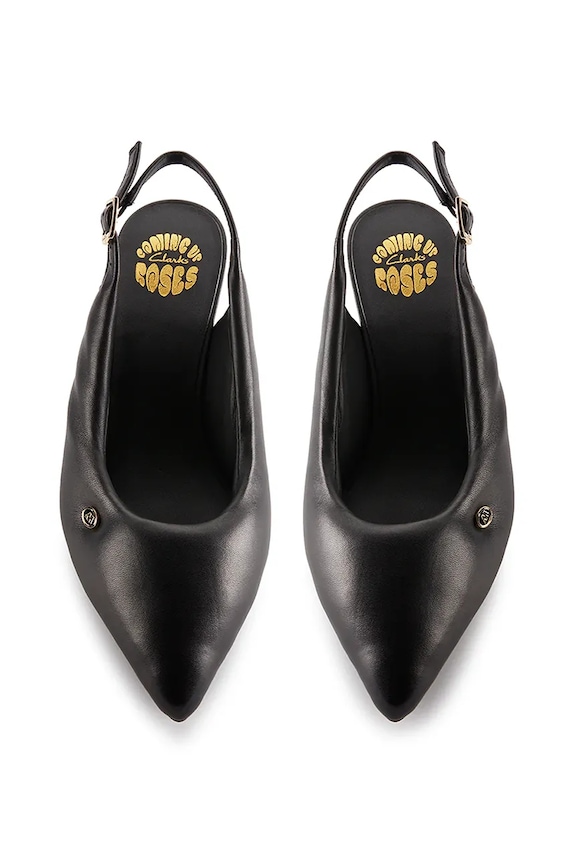 Clarks Originals tacchi in pelle CUR Sling 1 26180966 nero