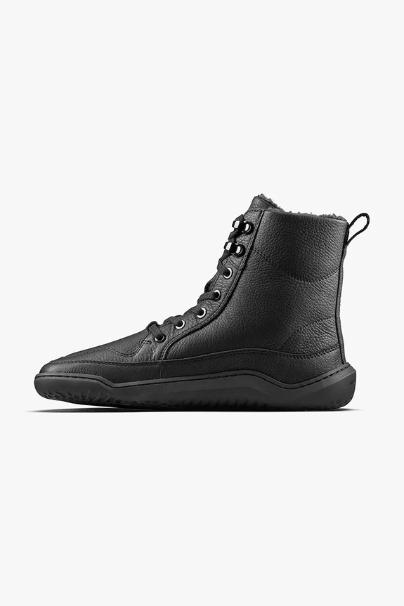 Кожаные полусапожки Vivobarefoot GOBI BOOT WARMLINED чёрный 209439