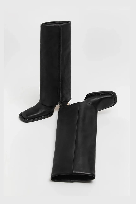 Кожаные сапоги Miista Bellamy MI.5586 чёрный AW24