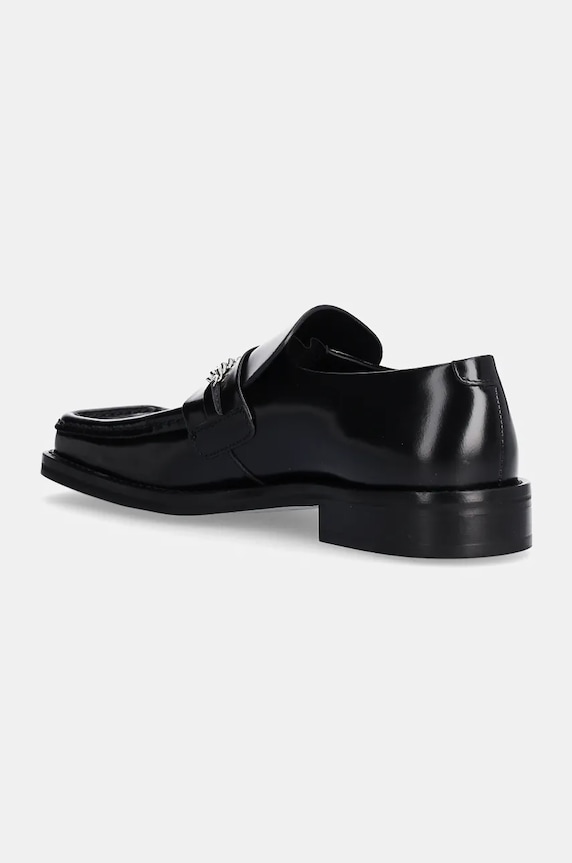 Obuwie Martine Rose mokasyny skórzane Square Toe Loafer 1026LP11001W czarny