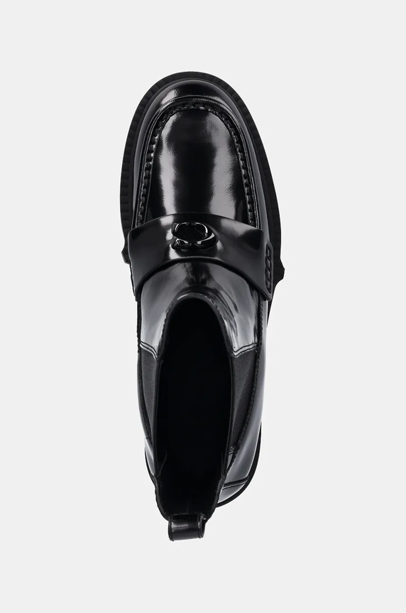 Coach sztyblety skórzane Louisa czarny CX024.BLK