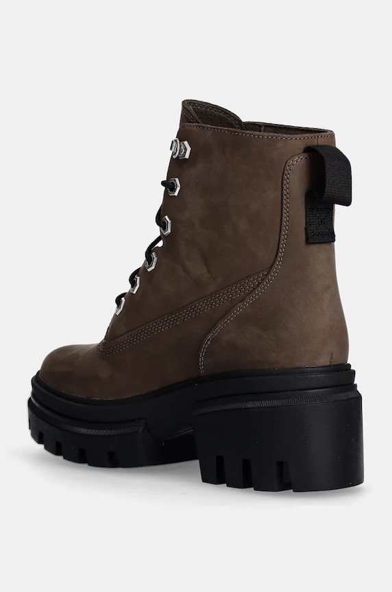 Obuća Čizme od nubuk kože Timberland Everleigh TB0A2EGSEM51 smeđa