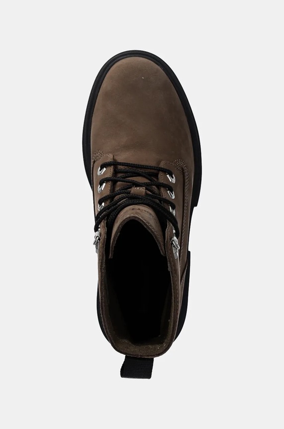 Čizme od nubuk kože Timberland Everleigh smeđa TB0A2EGSEM51