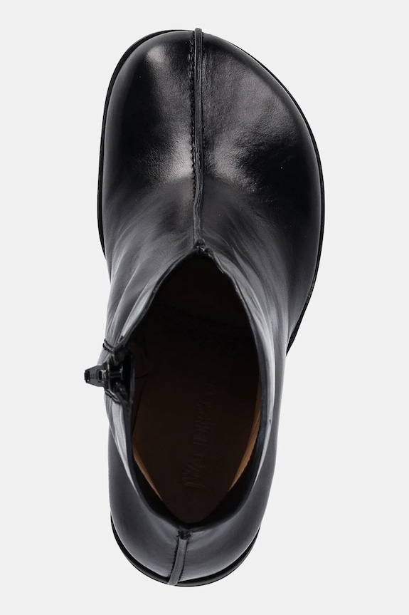 Usnjeni gležnarji JW Anderson Twist Heel črna ANW43211A.999