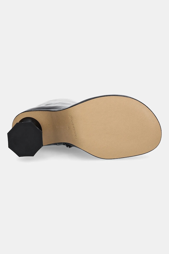 Usnjeni gležnarji JW Anderson Twist Heel ANW43211A.999 črna