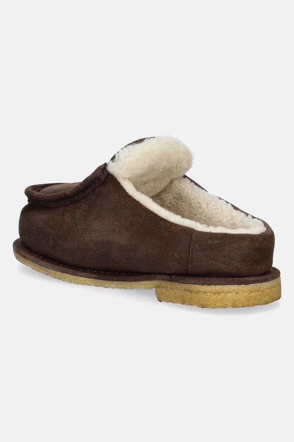 Obuća Kućne papuče od brušene kože JW Anderson Mule ANW43230A.567 smeđa