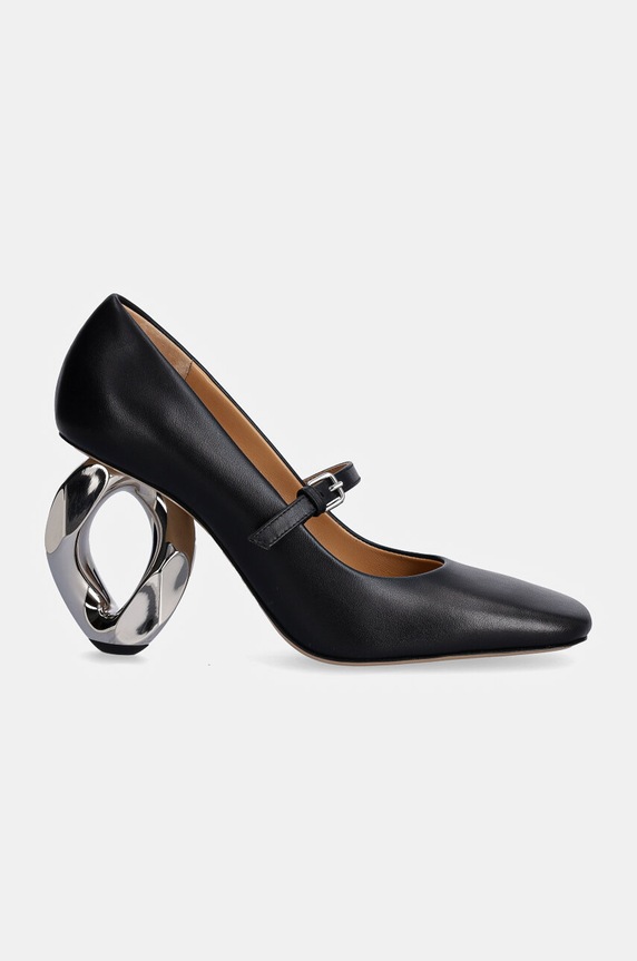 Usnjeni salonarji JW Anderson Chain Heel ANW43251A.999 črna AW24