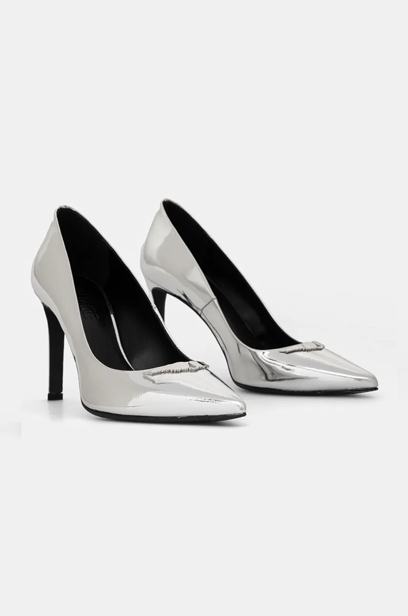 Obuća Kožne štikle ZADIG&VOLTAIRE Perfect SWCT00869 srebrna