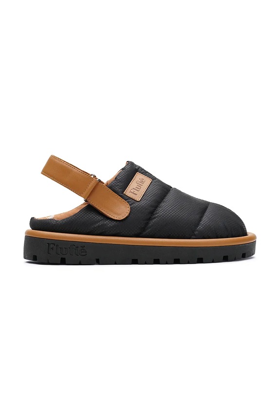 Παντόφλες Flufie Jet Black μαύρο CLG5001.JET.BLACK