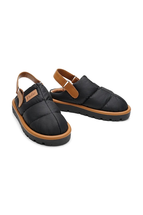 Παντόφλες Flufie Jet Black μαύρο CLG5001.JET.BLACK