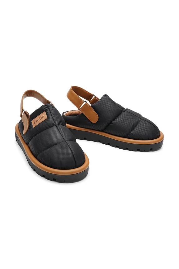 Παντόφλες Flufie Jet Black μαύρο CLG5001.JET.BLACK