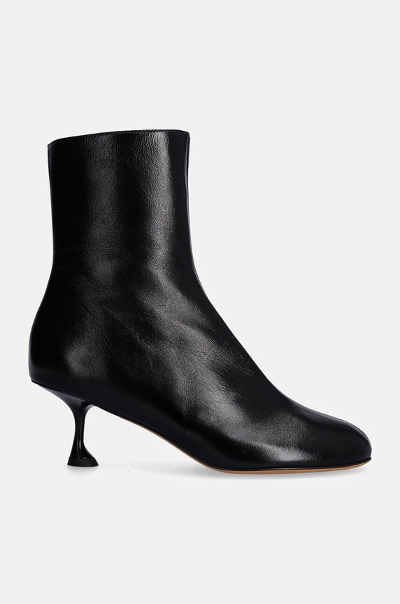 Proenza Schouler cizme de piele Tee Ankle PS43232A.999 negru AW24