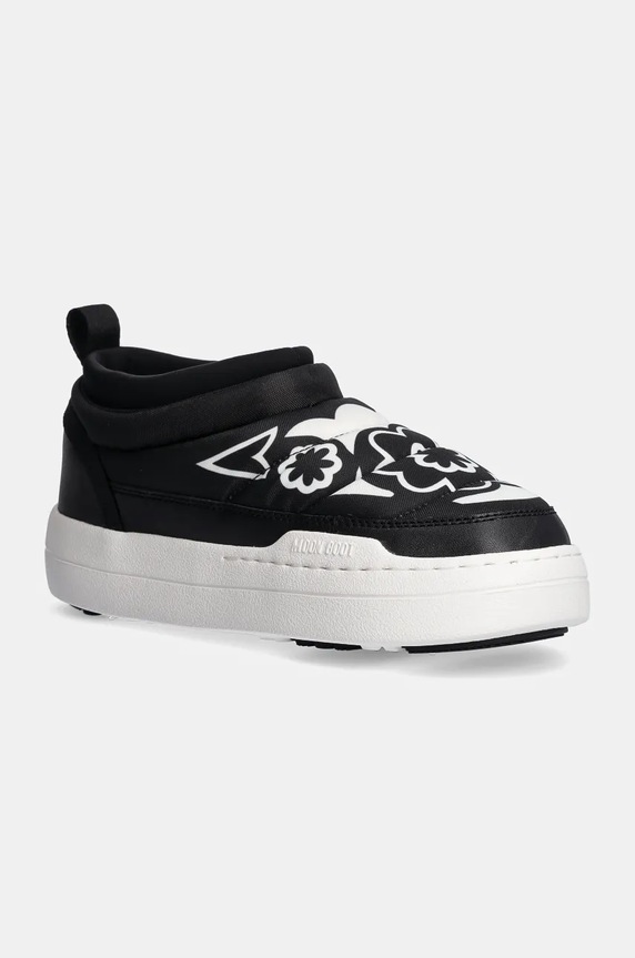 Čizme za snijeg Moon Boot Park Soft Flower tekstil crna 80D2470030.NA02