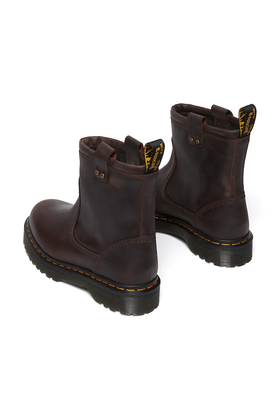 Kožené kotníkové boty Dr. Martens Anistone Lo DM31880201 hnědá