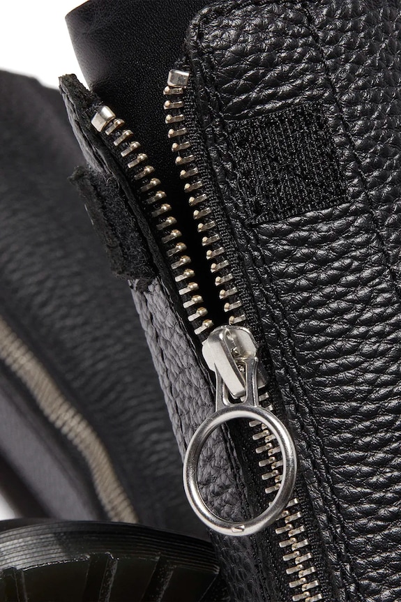 Кожаные полусапожки Dr. Martens 1b99 Frnt Zip чёрный DM32053001