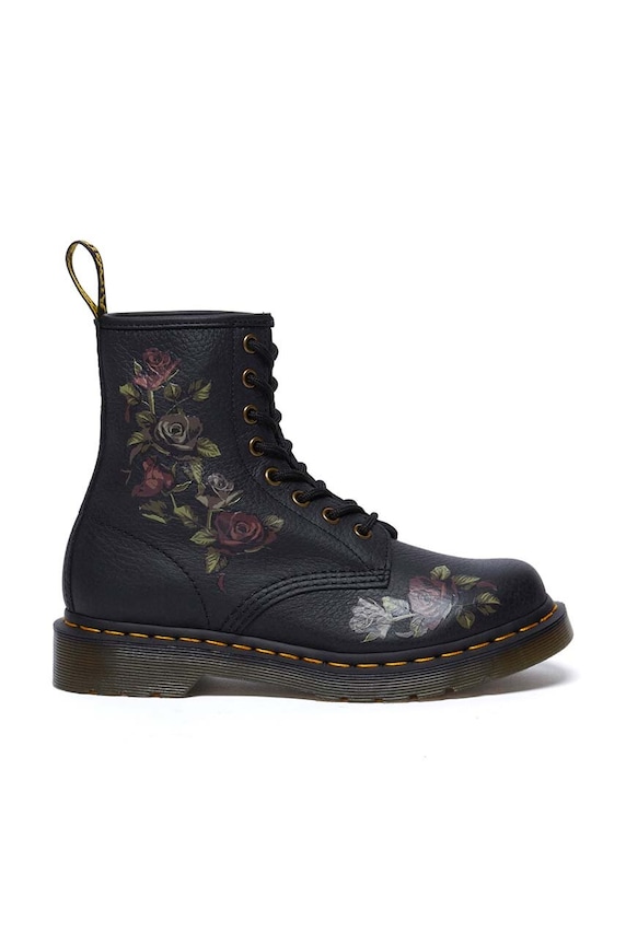 Кожени кубинки Dr. Martens 1460 гладка кожа черен DM32070001
