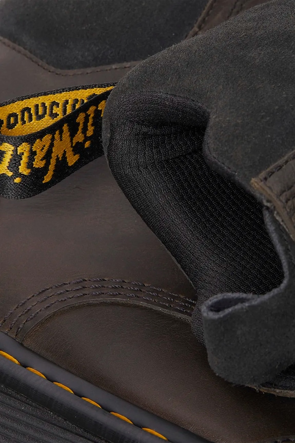 Kožne čizme Dr. Martens Zebzag 8 Tie smeđa DM32116733