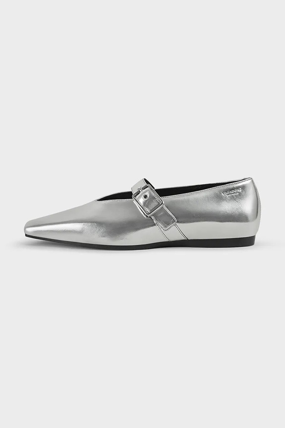 Vagabond Shoemakers balerini de piele WIOLETTA argintiu 5701.283.79