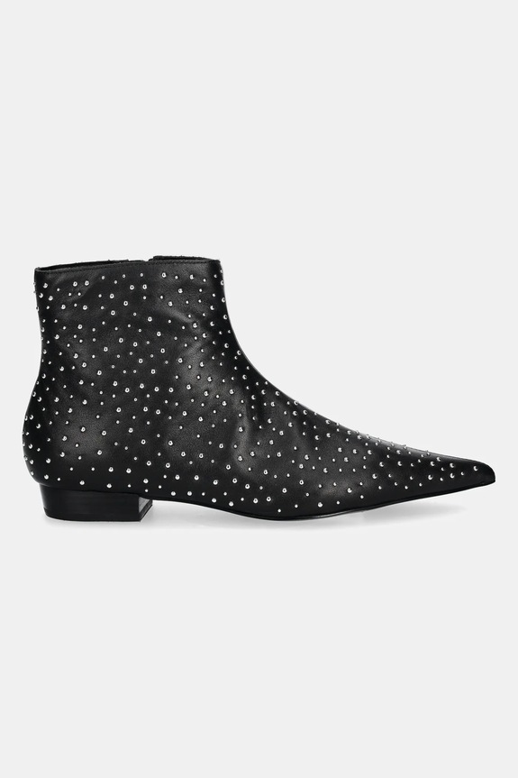 Kožené členkové topánky Stand Studio Pamela Boot 66338.7780 čierna AW24