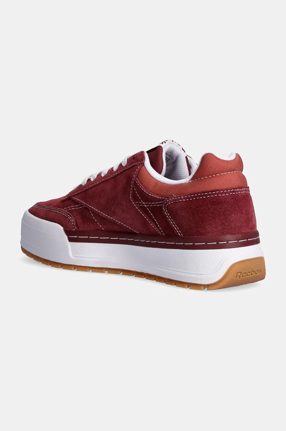 Obuwie Reebok Classic sneakersy zamszowe Club C Megacourt 100201244 bordowy