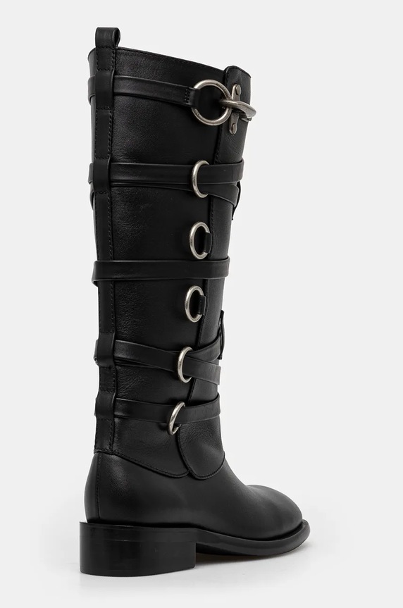 Obuwie Andersson Bell kozaki skórzane Harness Boots aaa388w czarny