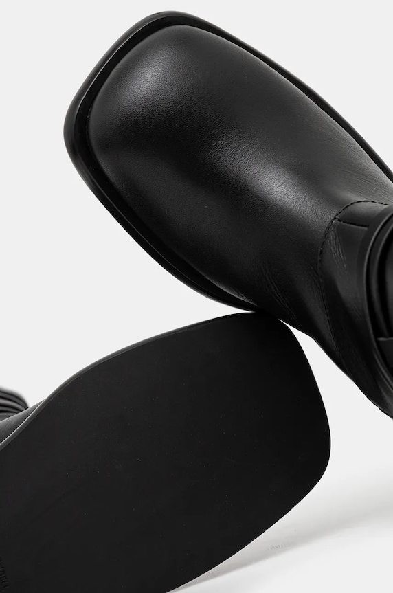 Andersson Bell kozaki skórzane Harness Boots aaa388w czarny