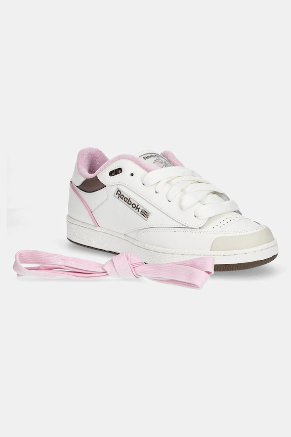 Reebok Classic sneakersy skórzane Club C Bulc płaska beżowy 100201214