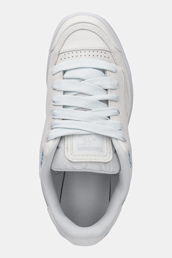 Reebok Classic sneakers din piele întoarsă Club C Bulc alb 100201226