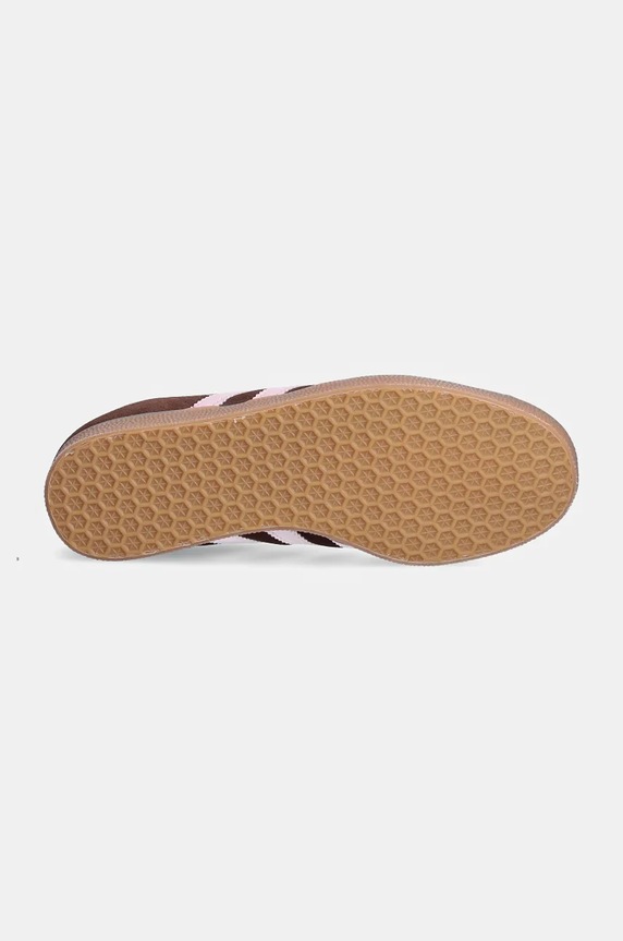 Semišové tenisky adidas Originals GAZELLE JH5666 hnedá