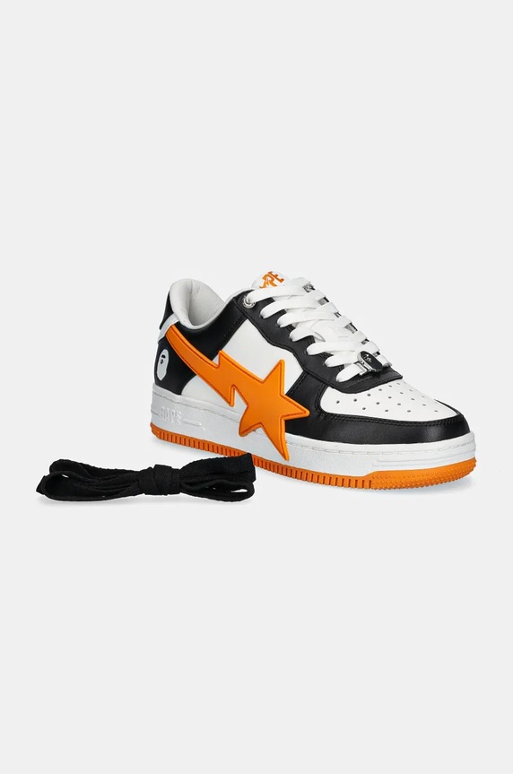 Кожаные кроссовки A Bathing Ape STA OS #2 L 1K70291309 чёрный