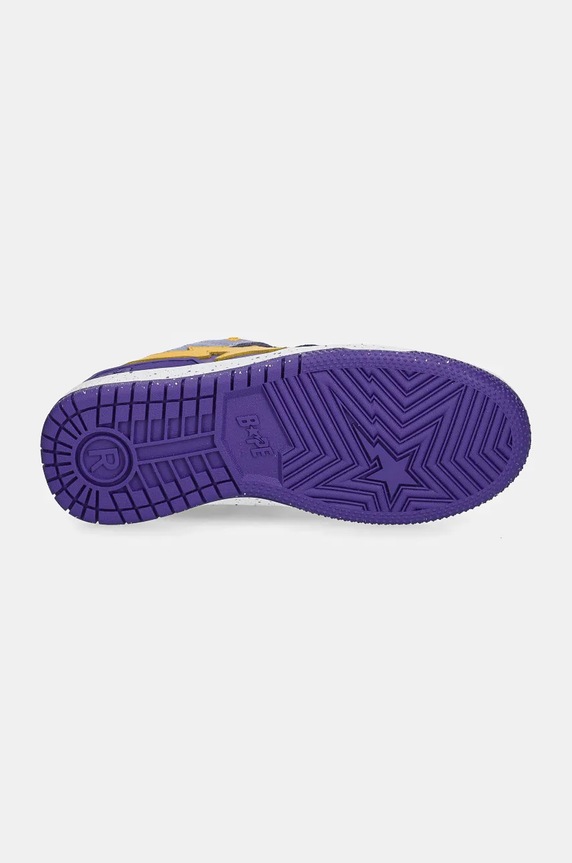 A Bathing Ape leather sneakers SK8 STA #4 1K80291313 violet
