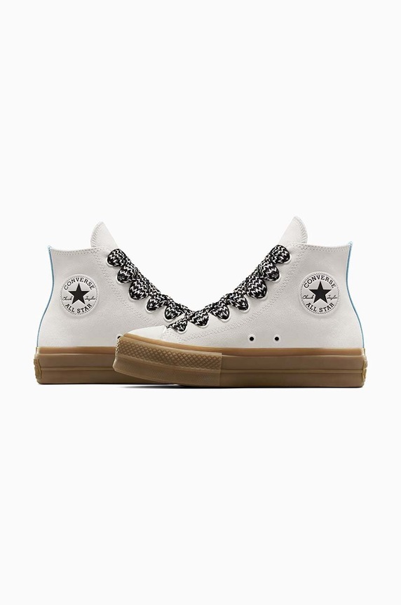 Converse trampki zamszowe Chuck Taylor All Star Lift biały A10414C