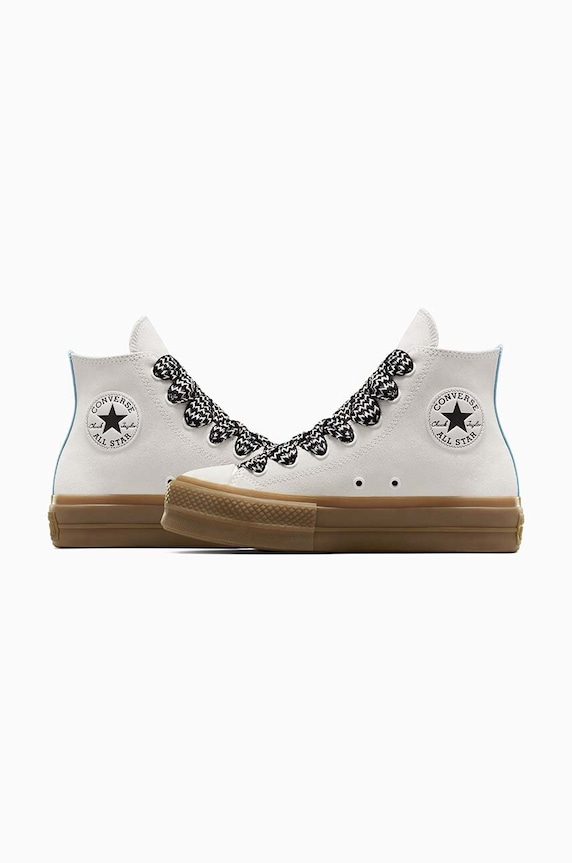 Converse trampki zamszowe Chuck Taylor All Star Lift biały A10414C