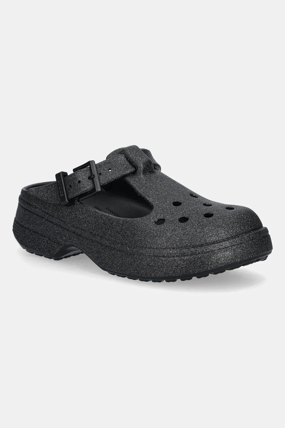 Pantofle Crocs Classic Mary Jane Glitter Clog bez podpatku černá 210737.001