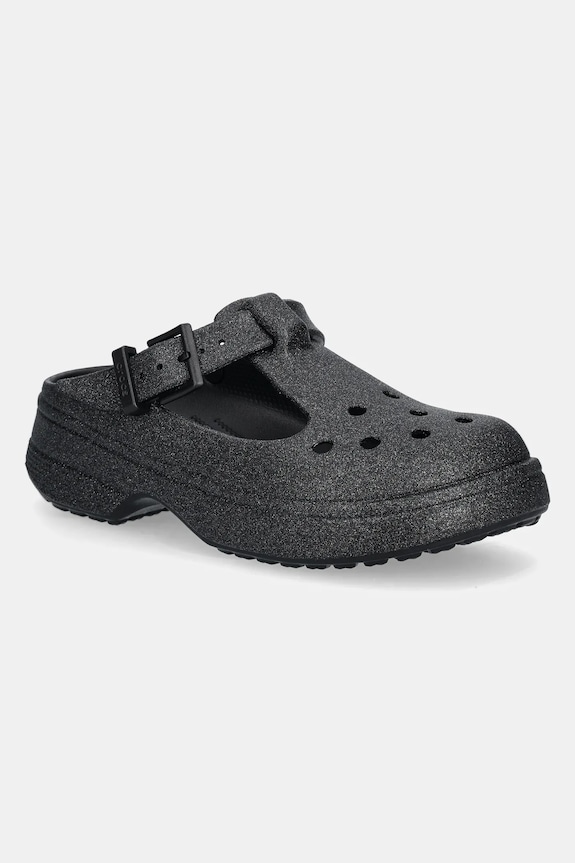Pantofle Crocs Classic Mary Jane Glitter Clog bez podpatku černá 210737.001