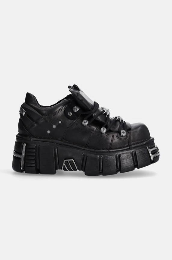 New Rock bőr sportcipő M.120N.S26 fekete SS26
