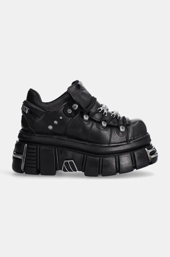 New Rock leather sneakers M.120N.S27 black AW24