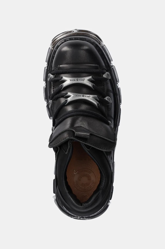 New Rock leather sneakers black M.120N.S27