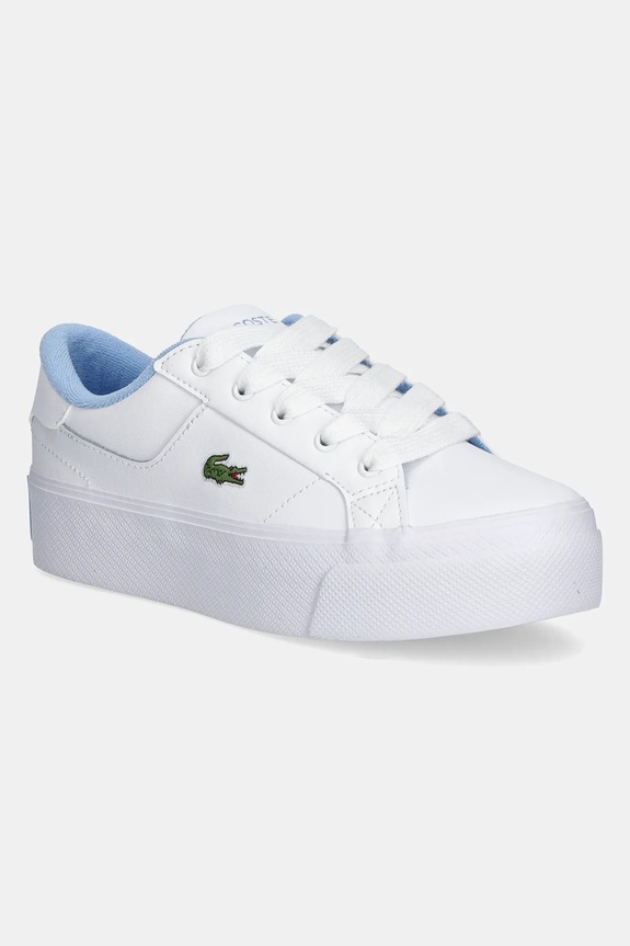 Lacoste sneakers ZIANE PLATFORM LEATHER pelle fiore bianco 48CFA0004