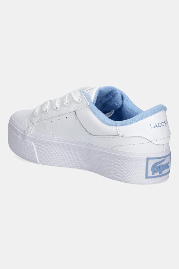 Scarpe Lacoste sneakers ZIANE PLATFORM LEATHER 48CFA0004 bianco