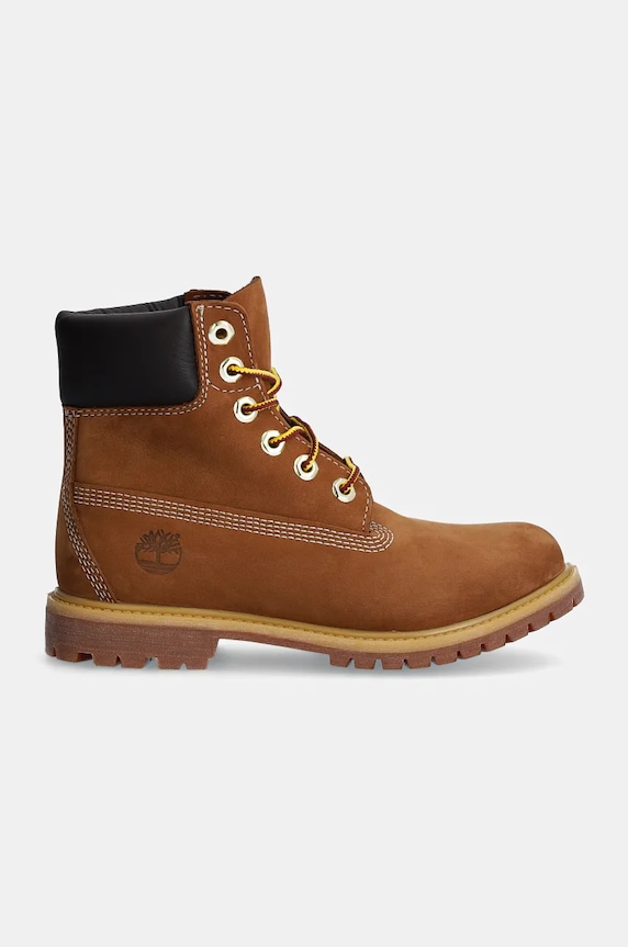 Nubukové workery Timberland PREMIUM 6 INCH BOOT TB1103602141 hnědá AW25