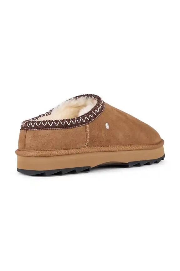 Încălțăminte Emu Australia papuci din piele intoarsa Sharky Scuff W13179 maro