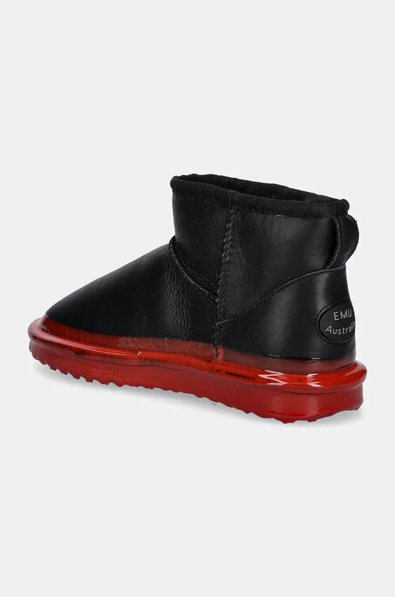 Obuwie Emu Australia śniegowce skórzane Stinger Micro Dipped W13083.BLAK czarny