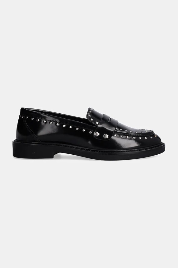 Steve Madden mocasini de piele Harloe SM11003264.001 negru AW24