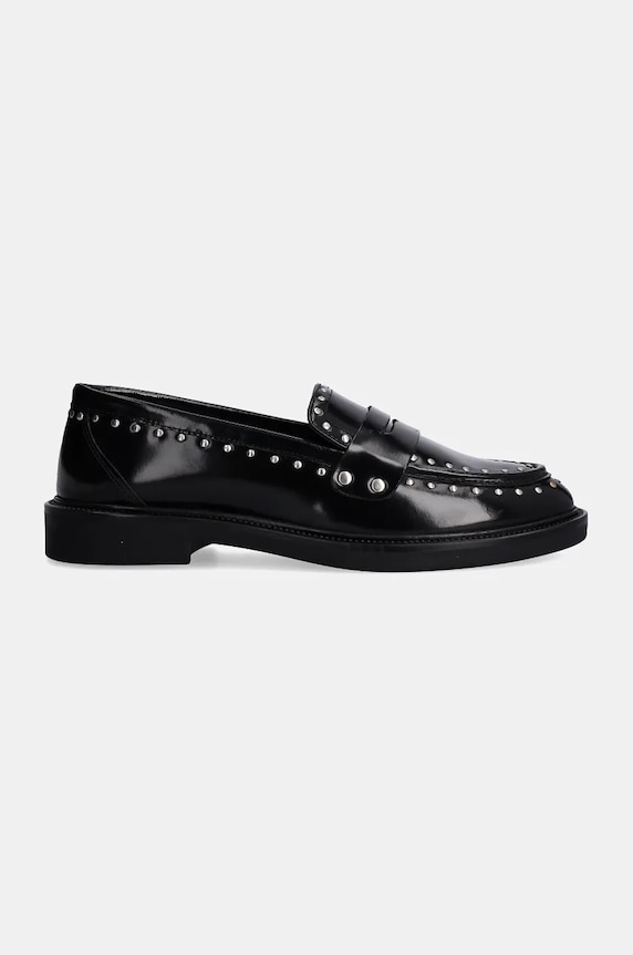 Steve Madden mocasini de piele Harloe SM11003264.001 negru AW24