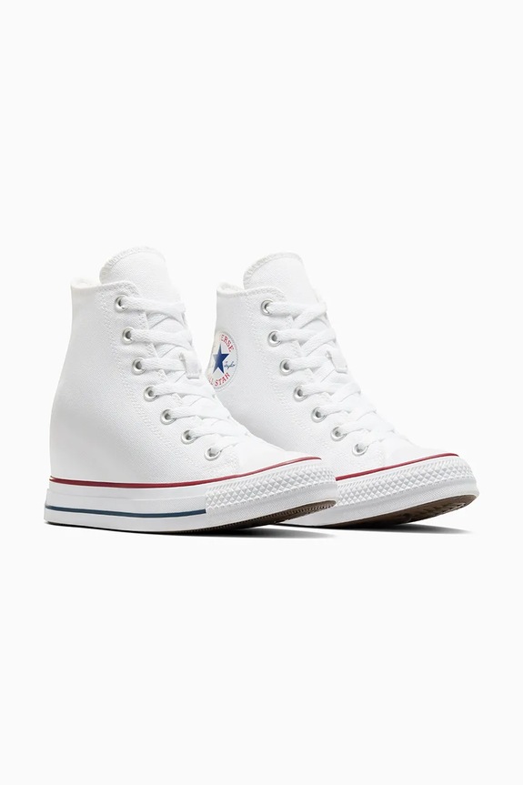 Converse scarpe da ginnastica Chuck Taylor All Star Wedge A11908C bianco AW25