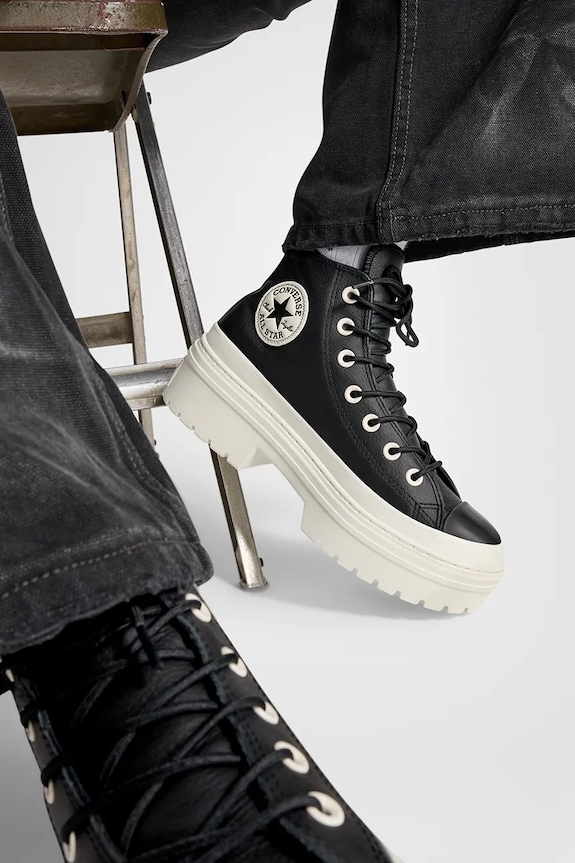 Converse tenisi de piele Chuck Taylor All Star Lugged Heel A12328C
