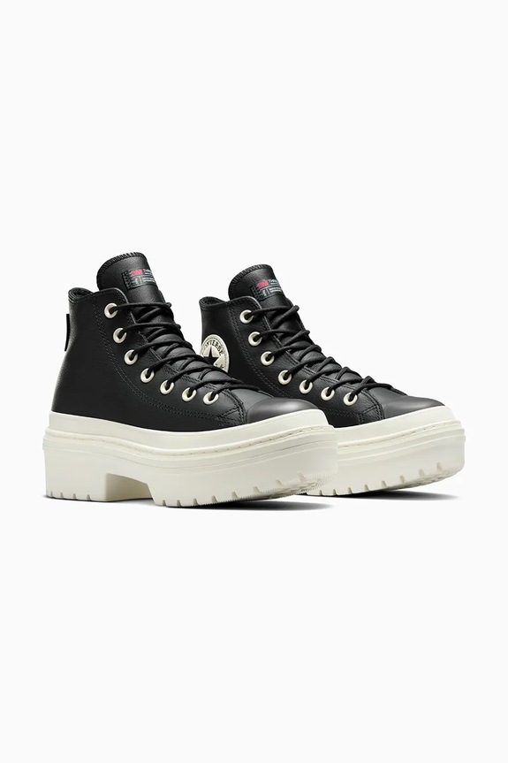Converse tenisi de piele Chuck Taylor All Star Lugged Heel A12328C negru AW24